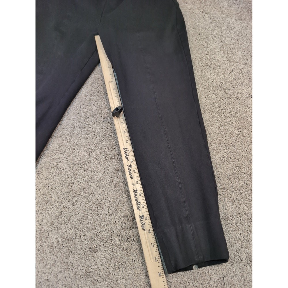 Quince Womens Ultra-Stretch Ponte Pintuck Ankle Pants Black XL - Picture 6 of 10